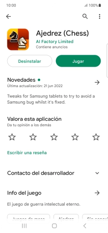 Pulsa Desinstalar.