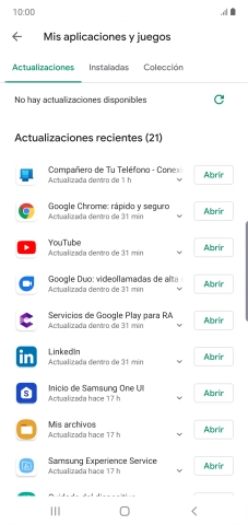 Pulsa Instaladas.
