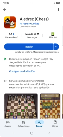 Pulsa Instalar y sigue las indicaciones de la pantalla para instalar la app.