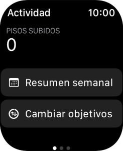 Pulsar la Digital Crown las veces que sean necesarias para regresar al menú principal. Pulsar la Digital Crown las veces que sean necesarias para regresar al menú principal.