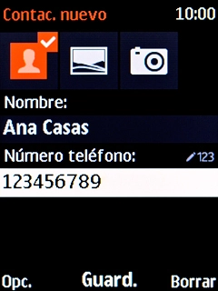 Pulsa la tecla de navegación. Pulsa la tecla de navegación.
