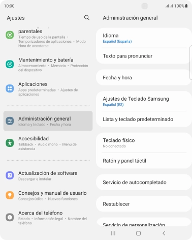 Pulsa Fecha y hora. Pulsa Fecha y hora.