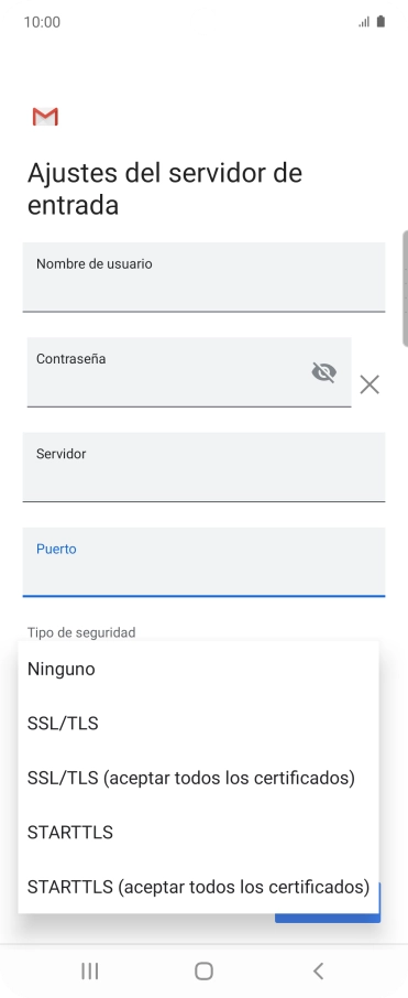 Pulsa Ninguno.