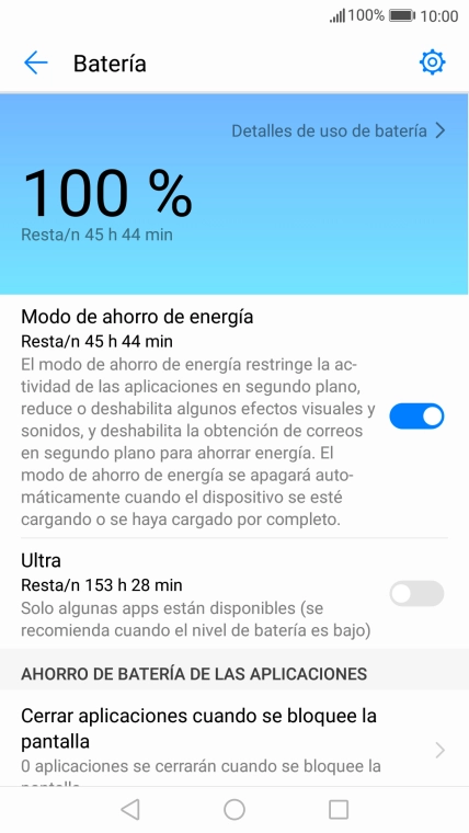 Pulsa la tecla de inicio para terminar y regresar a la pantalla de inicio.