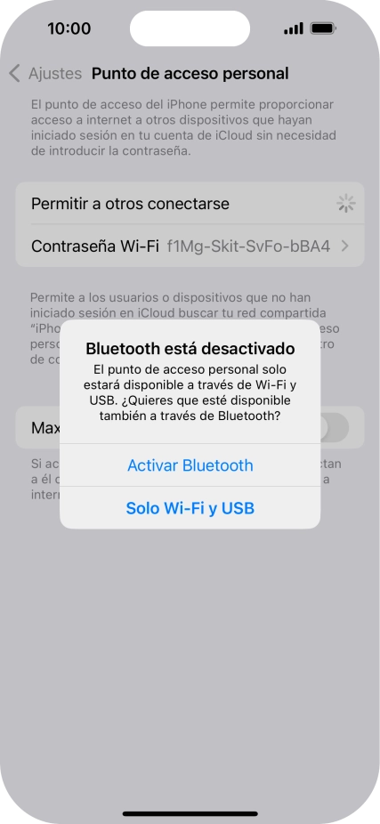 Si la función de wifi está activada, pulsa Solo Wi-Fi y USB. Si la función de wifi está activada, pulsa Solo Wi-Fi y USB.