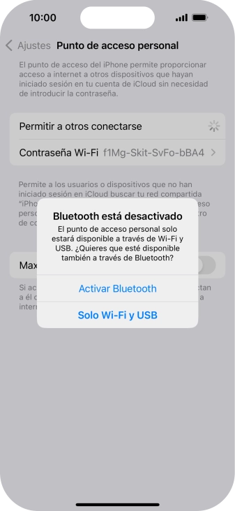 Si la función de wifi está activada, pulsa Solo Wi-Fi y USB. Si la función de wifi está activada, pulsa Solo Wi-Fi y USB.