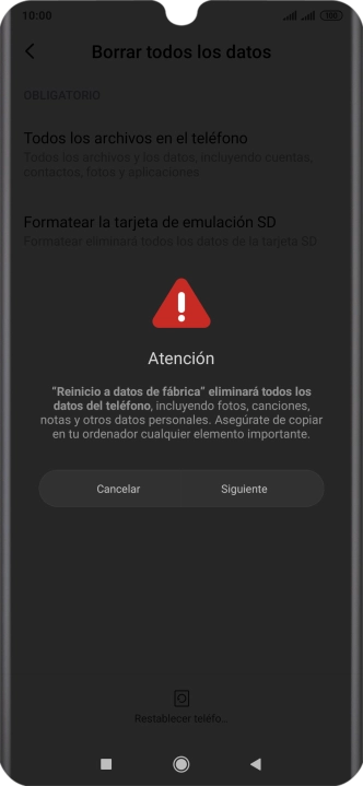 Pulsa Siguiente.