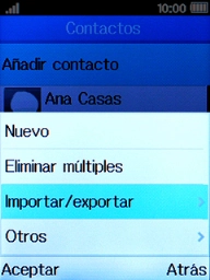 Selecciona Importar/exportar. Selecciona Importar/exportar.