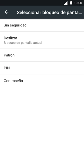 Pulsa Patrón.