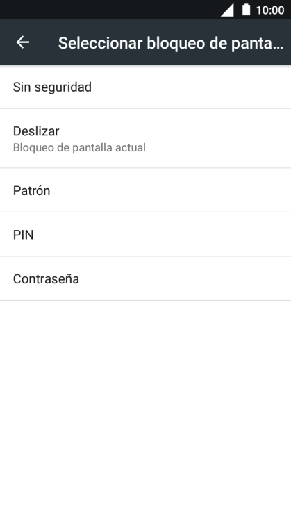 Pulsa Patrón.