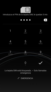 Si lo solicita el teléfono, introduce el código PIN y pulsa el icono de aceptar. Si lo solicita el teléfono, introduce el código PIN y pulsa el icono de aceptar.