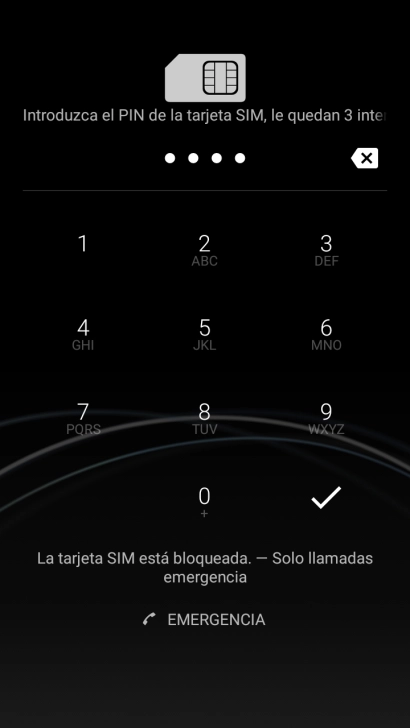 Si lo solicita el teléfono, introduce el código PIN y pulsa el icono de aceptar. Si lo solicita el teléfono, introduce el código PIN y pulsa el icono de aceptar.