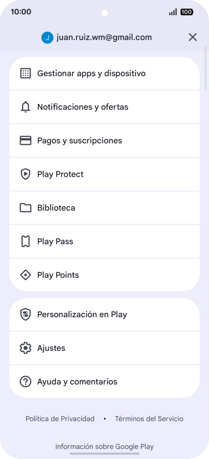 Pulsa Gestionar apps y dispositivo. Pulsa Gestionar apps y dispositivo.