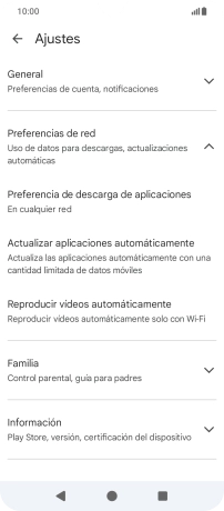 Pulsa Actualizar aplicaciones automáticamente. Pulsa Actualizar aplicaciones automáticamente.