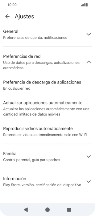 Pulsa Actualizar aplicaciones automáticamente. Pulsa Actualizar aplicaciones automáticamente.