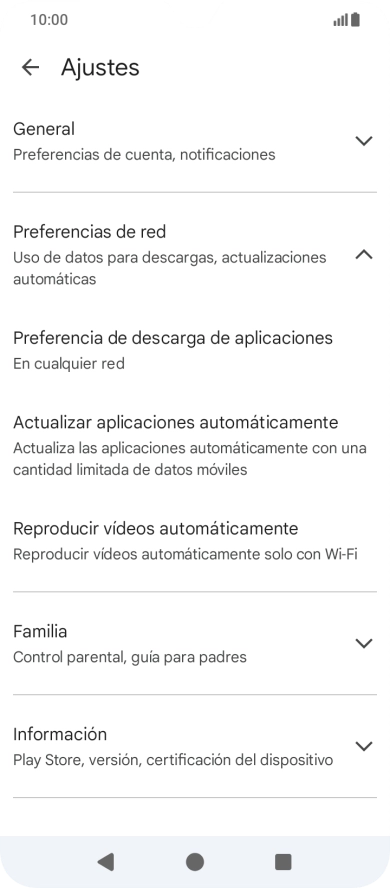 Pulsa Actualizar aplicaciones automáticamente. Pulsa Actualizar aplicaciones automáticamente.