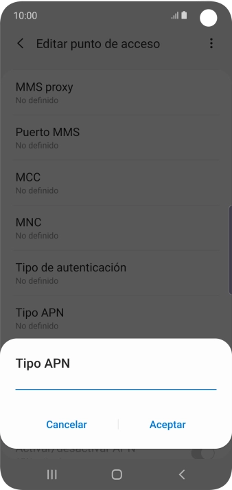 Introduce default y pulsa Aceptar. Introduce default y pulsa Aceptar.