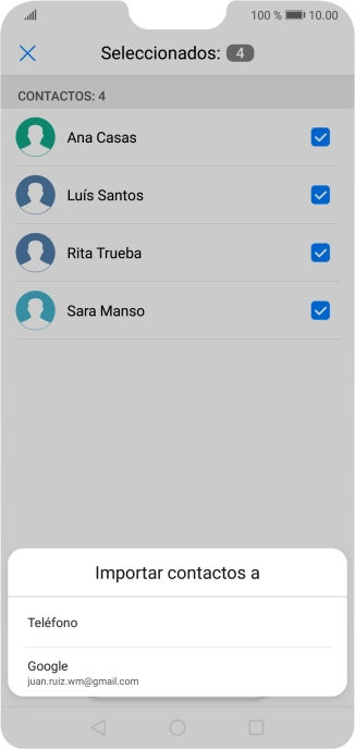 Pulsa Teléfono.