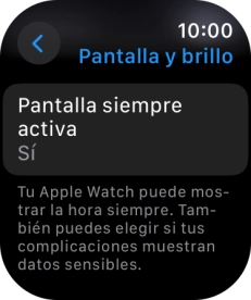 Pulsa Pantalla siempre activa. Pulsa Pantalla siempre activa.