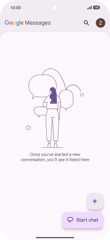 Press the profile icon.