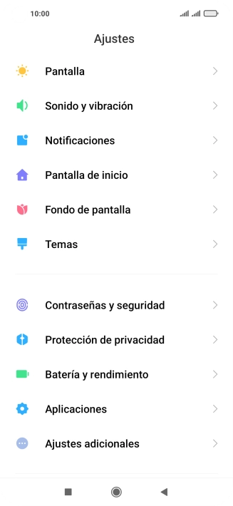 Pulsa Aplicaciones.