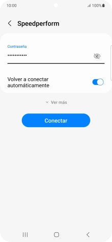 Introduce la contraseña de la red wifi y pulsa Conectar.