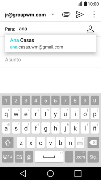Pulsa el contacto deseado. Pulsa el contacto deseado.