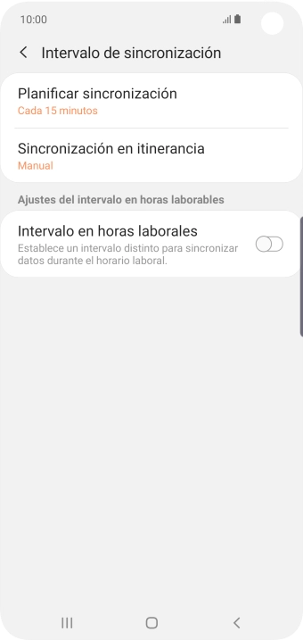 Pulsa Planificar sincronización. Pulsa Planificar sincronización.