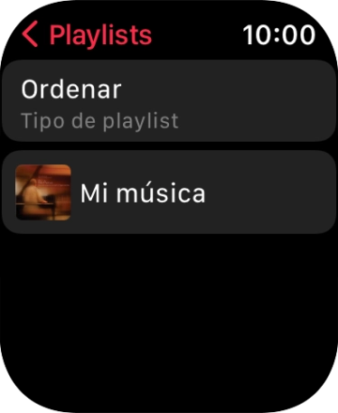 Pulsar una lista de reproducción. Pulsar una lista de reproducción.