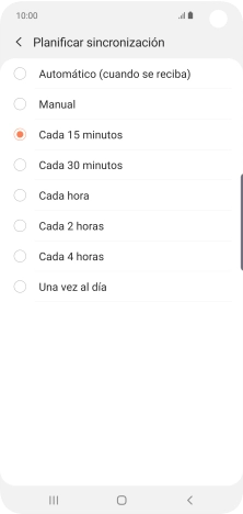 Pulsa el ajuste deseado. Pulsa el ajuste deseado.