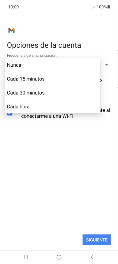 Pulsa el ajuste deseado. Pulsa el ajuste deseado.