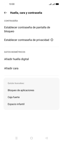 Pulsa Añadir huella digital. Pulsa Añadir huella digital.