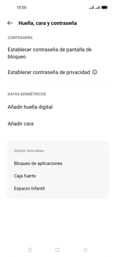 Pulsa Añadir huella digital. Pulsa Añadir huella digital.