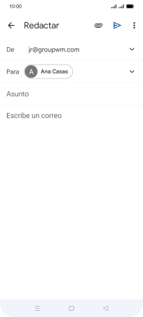 Pulsa Asunto e introduce el asunto deseado. Pulsa Asunto e introduce el asunto deseado.