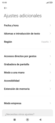 Pulsa Fecha y hora. Pulsa Fecha y hora.