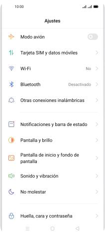 Pulsa Tarjeta SIM y datos móviles. Pulsa Tarjeta SIM y datos móviles.