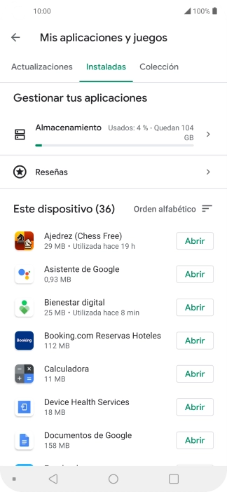 Pulsa la app deseada. Pulsa la app deseada.