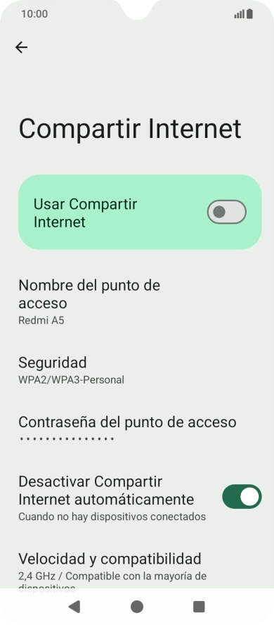 Pulsa Nombre del punto de acceso. Pulsa Nombre del punto de acceso.