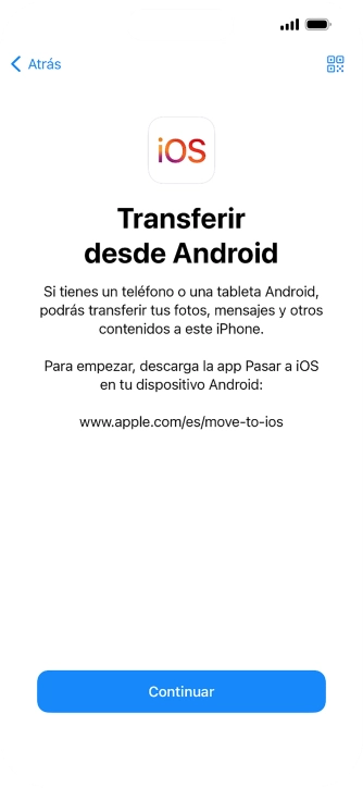 Para transferir contenido a tu teléfono, tienes que haber instalado la app Para transferir contenido a tu teléfono, tienes que haber instalado la app