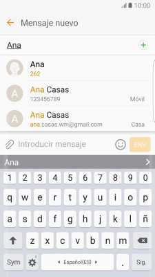 Pulsa el contacto deseado. Pulsa el contacto deseado.