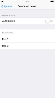 Si desactivas la función, pulsa la red deseada. Si desactivas la función, pulsa la red deseada.