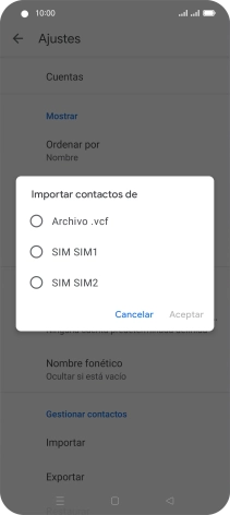 Pulsa la tarjeta SIM deseada. Pulsa la tarjeta SIM deseada.