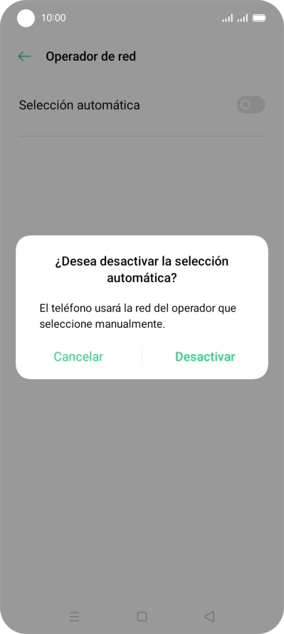 Pulsa Desactivar. Pulsa Desactivar.