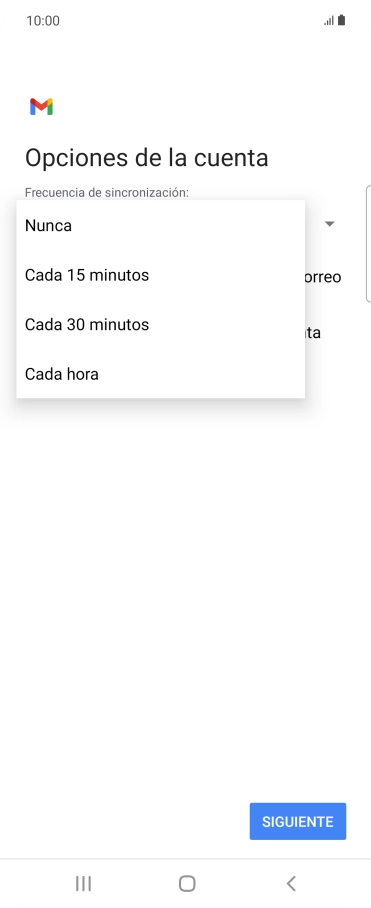 Pulsa el ajuste deseado. Pulsa el ajuste deseado.