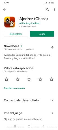 Pulsa Desinstalar.
