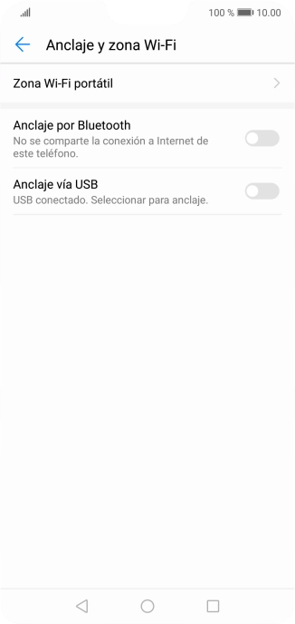 Pulsa Zona Wi-Fi portátil. Pulsa Zona Wi-Fi portátil.