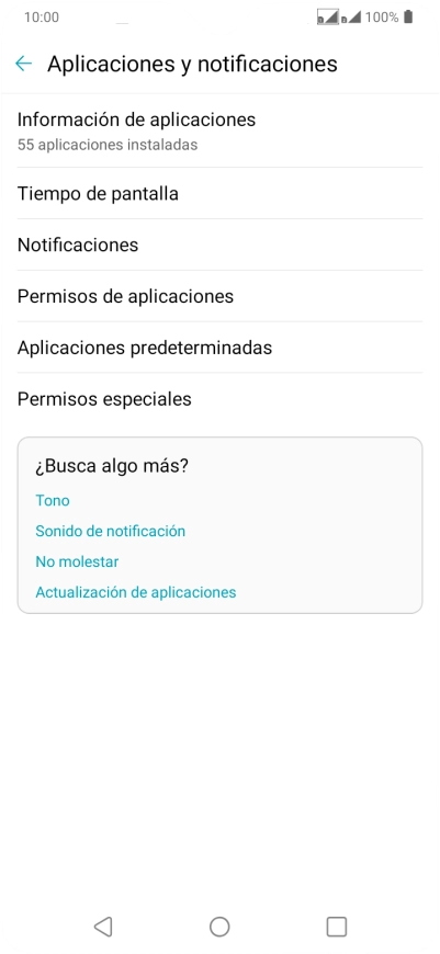 Pulsa Información de aplicaciones. Pulsa Información de aplicaciones.