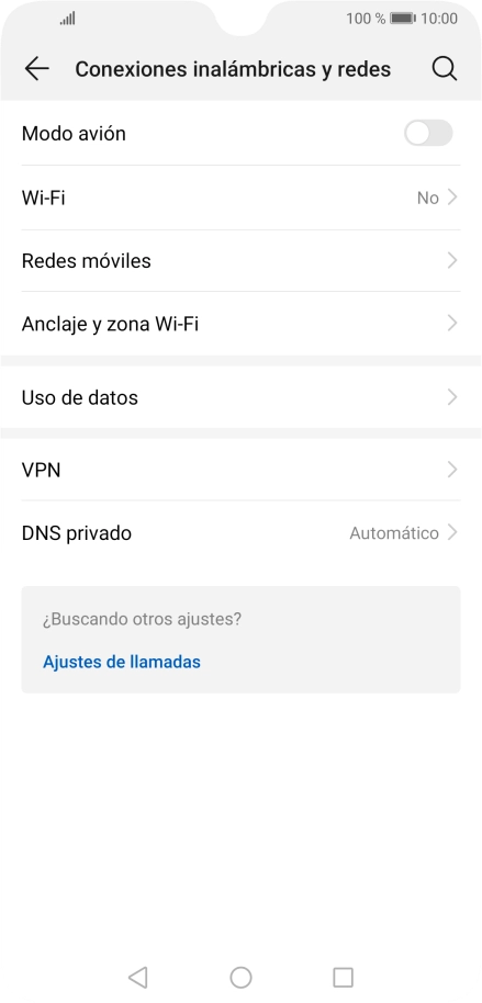 Pulsa Redes móviles.