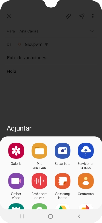 Pulsa Mis archivos y desplázate a la carpeta deseada.