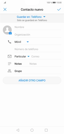 Pulsa la lista desplegable de la guía.